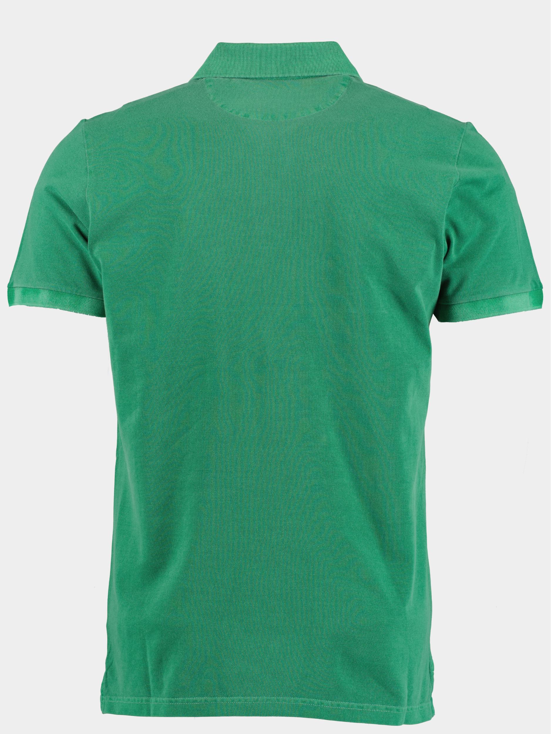 Gant Polo korte mouw Groen Sunfaded Pique SS Rugger 2043005/317