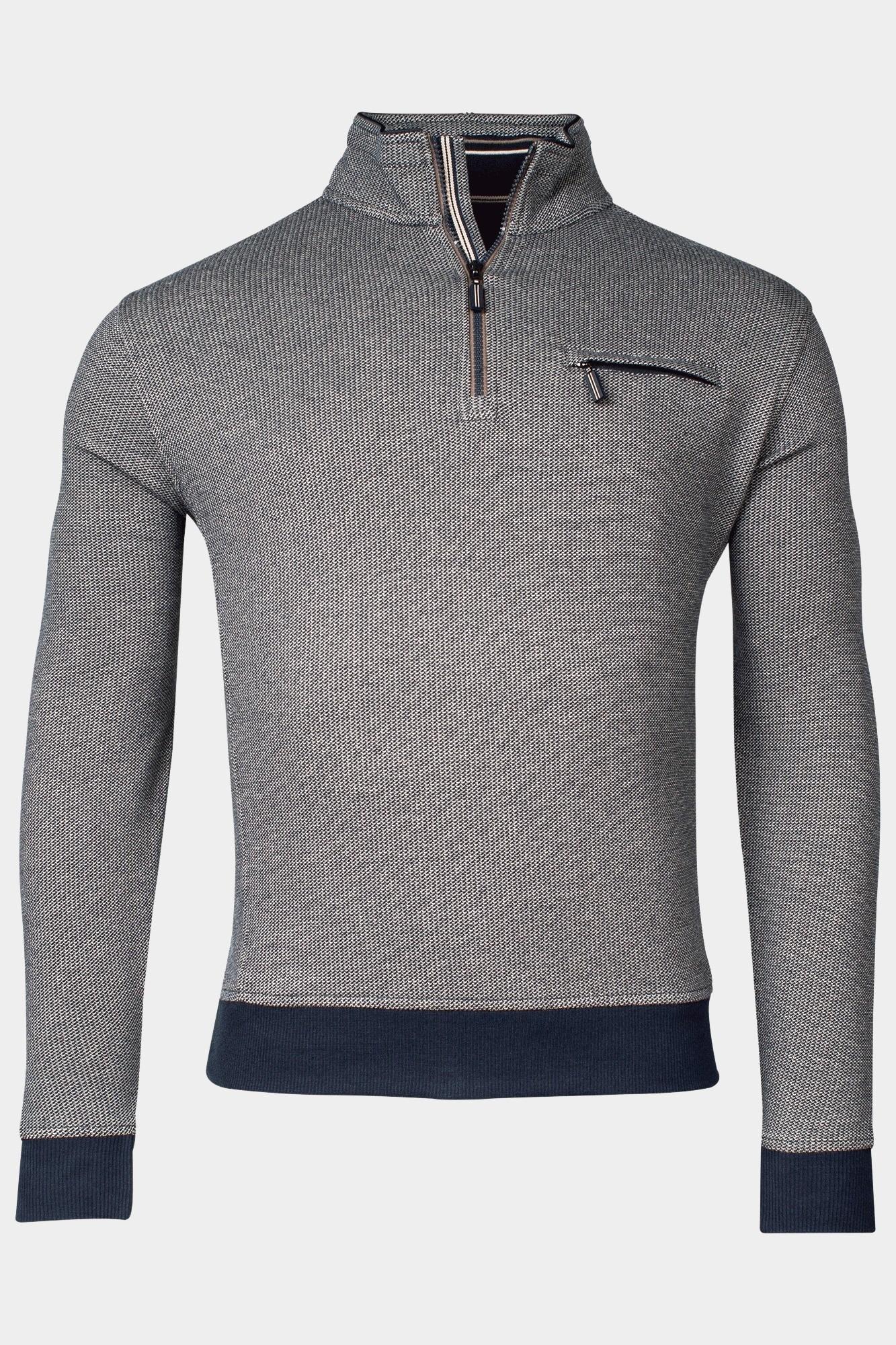 Baileys Half Zip Wit Sweatshirt 1/2 zip 2-tone Jac 323195/81