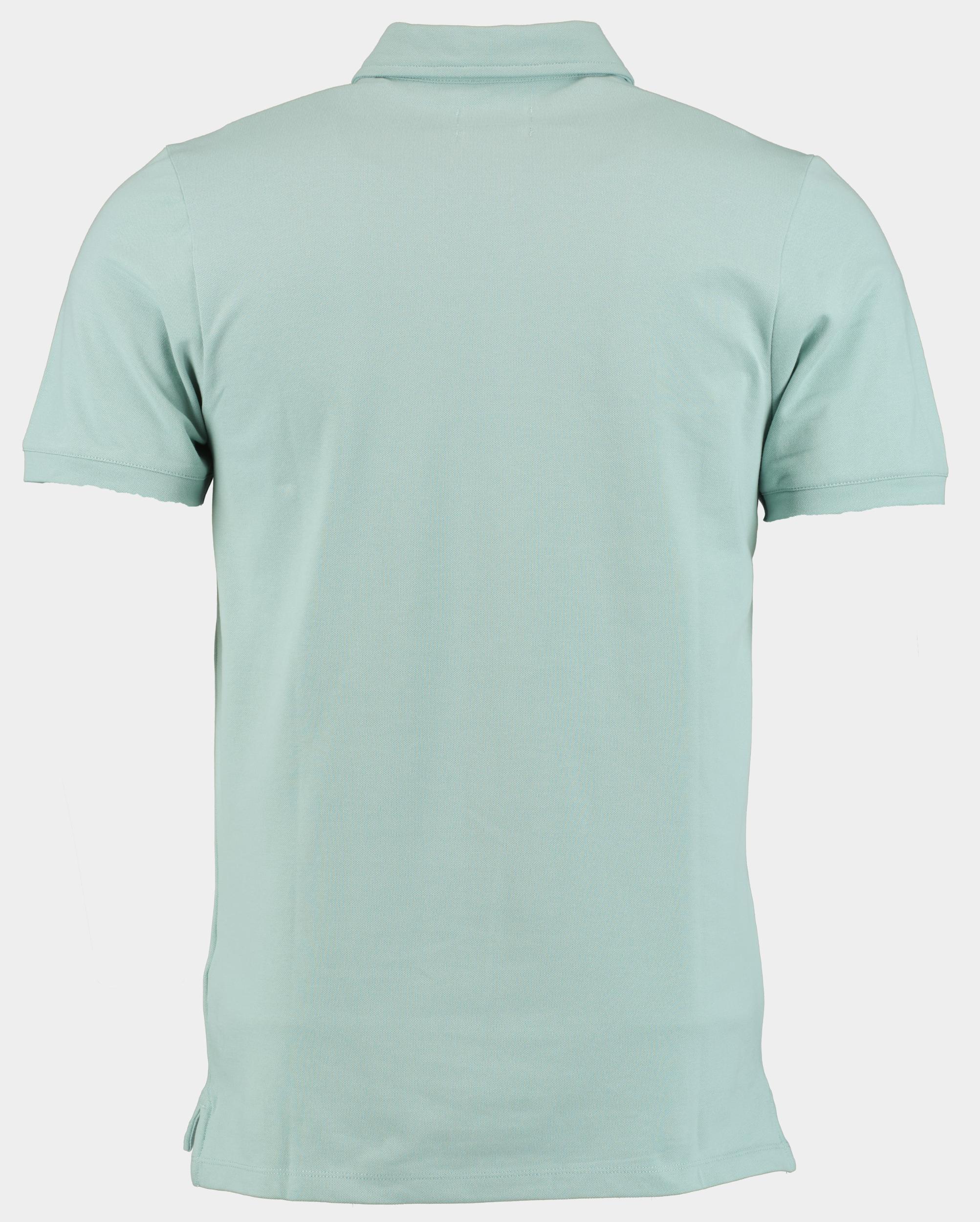 Bos Polo korte mouw Groen Arto Polo Fine Pique Plain 24108AR22BO/212 blue surf