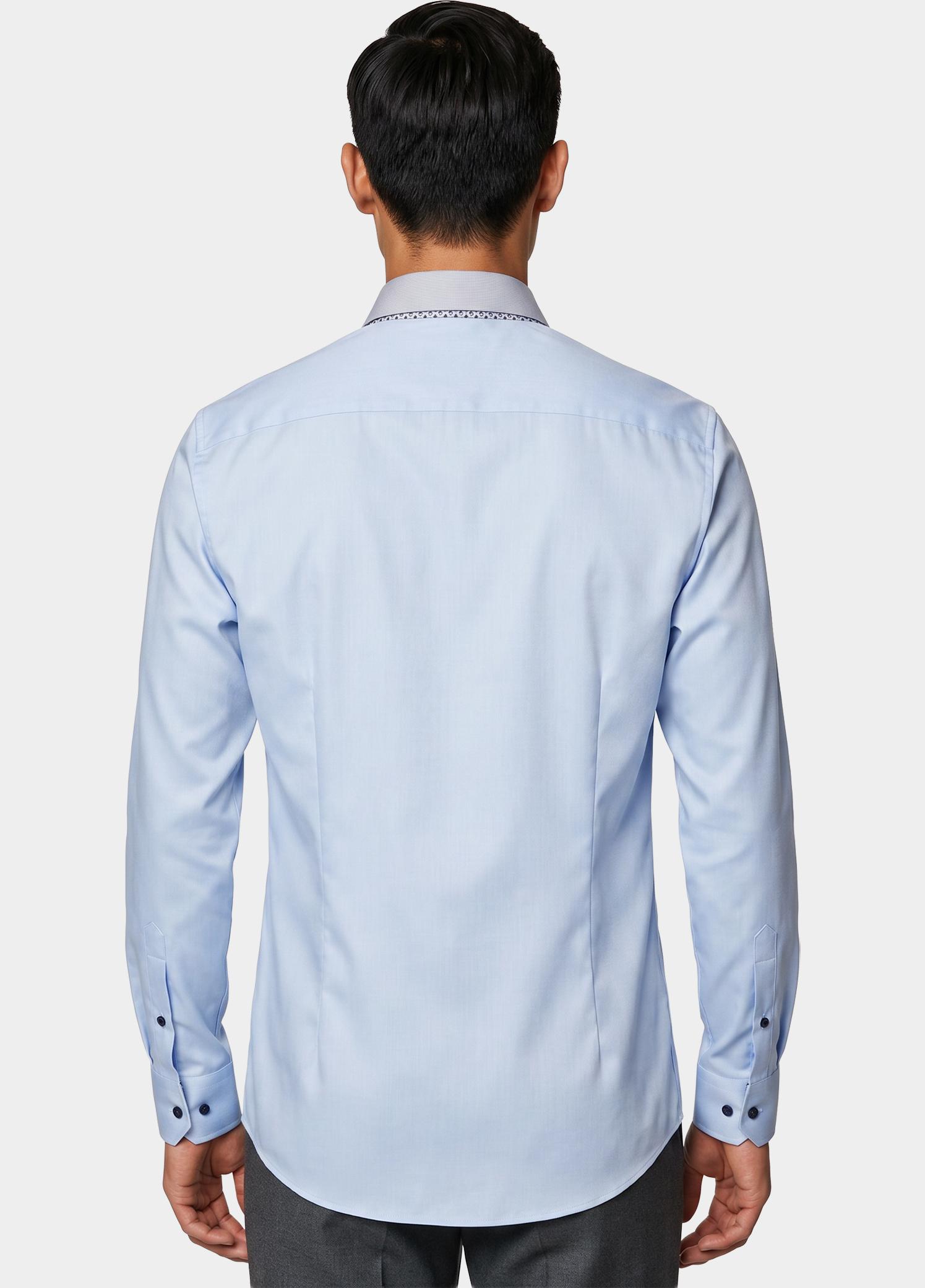 Venti Business hemd lange mouw Blauw Kent Modern Fit 123942200/115