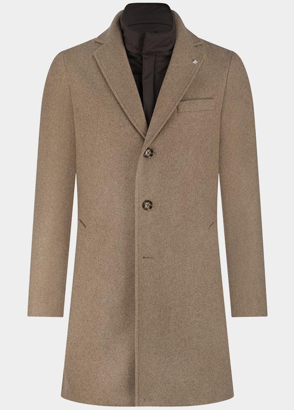Bos Wollen Jas Beige Igor Wool Coat 25301IG43BO/820 sand