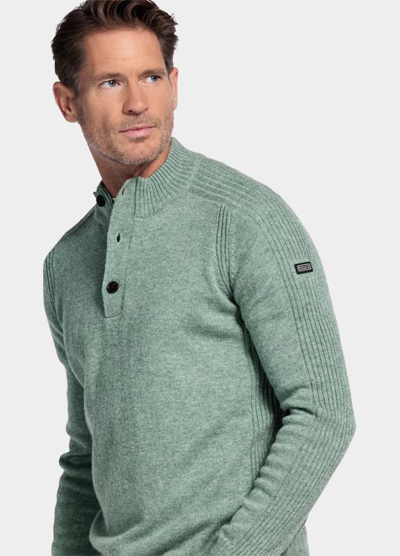 Baileys Half Zip Groen Pullover 1/2 Zip/Buttons 10gg 520095/725