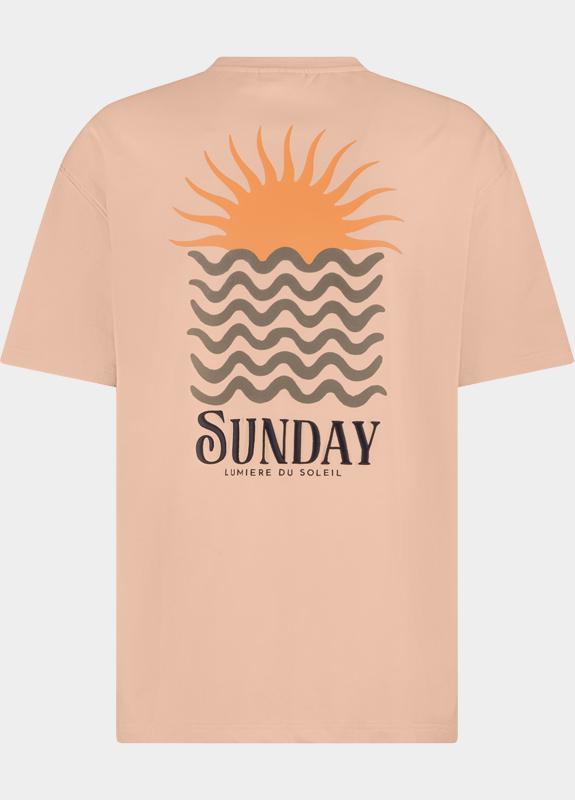 Supply & Co. T-shirt korte mouw Oranje Ezra T-shirt With Backprint SCO26118EZ03/8003