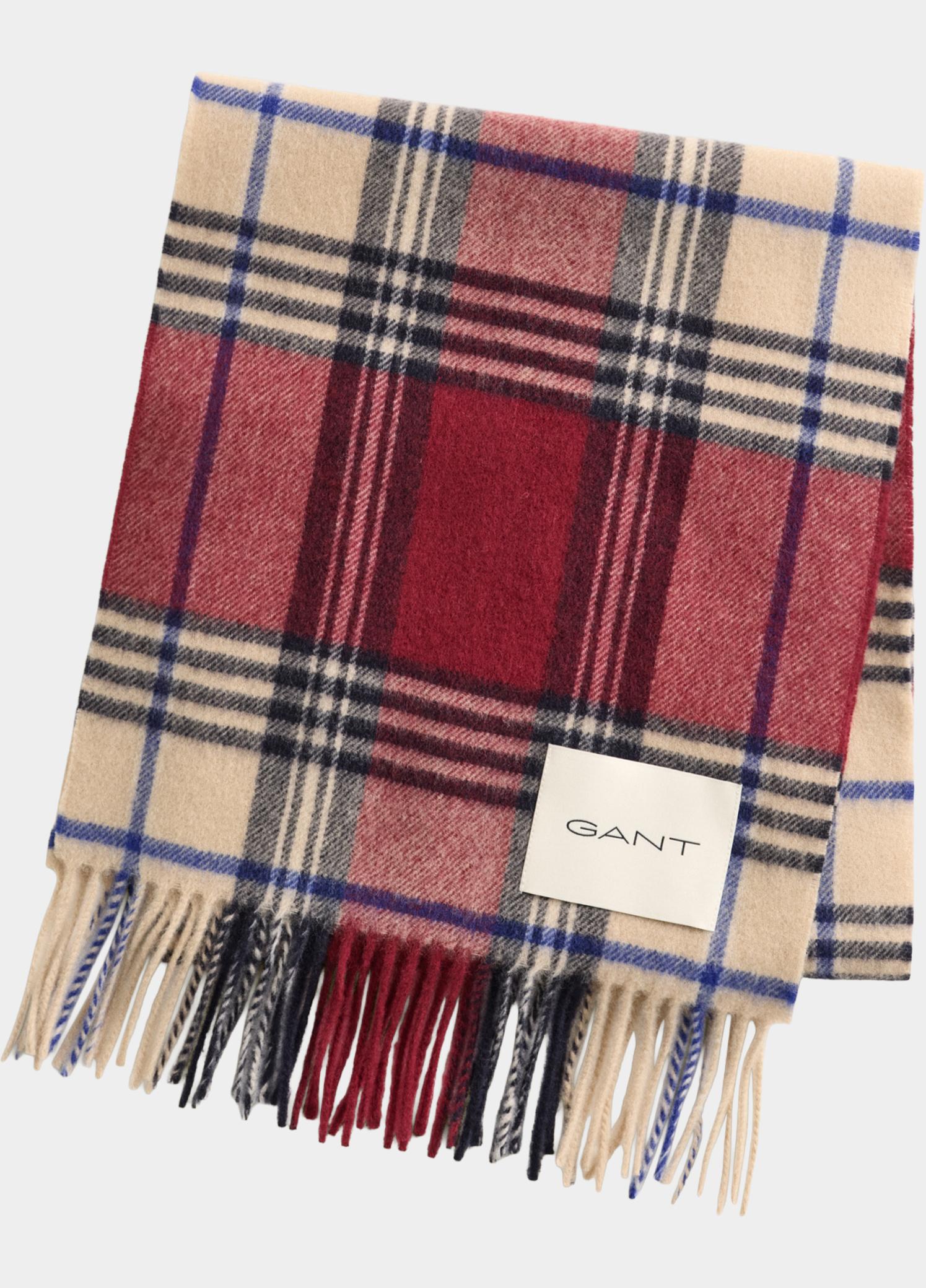 Gant Sjaal heren Rood Geruite wollen sjaal 9920310/604