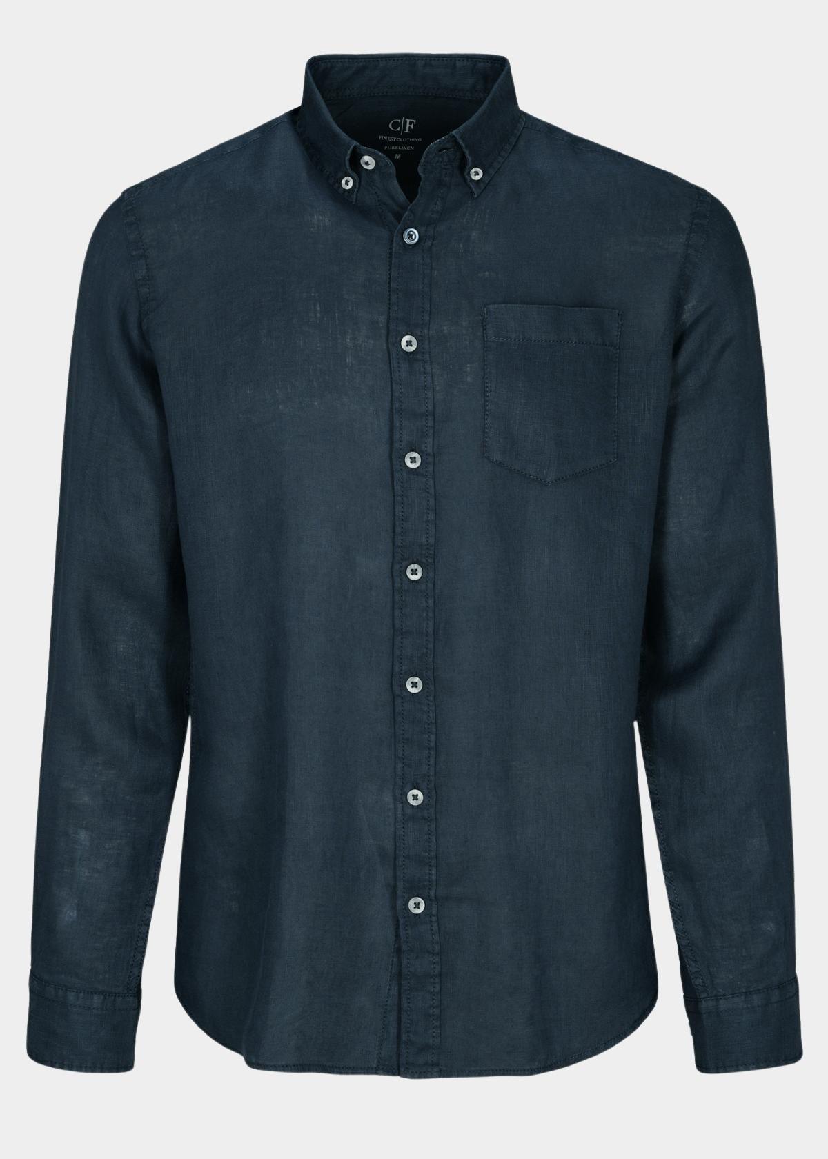 Commander Casual hemd lange mouw Blauw  213013076/607
