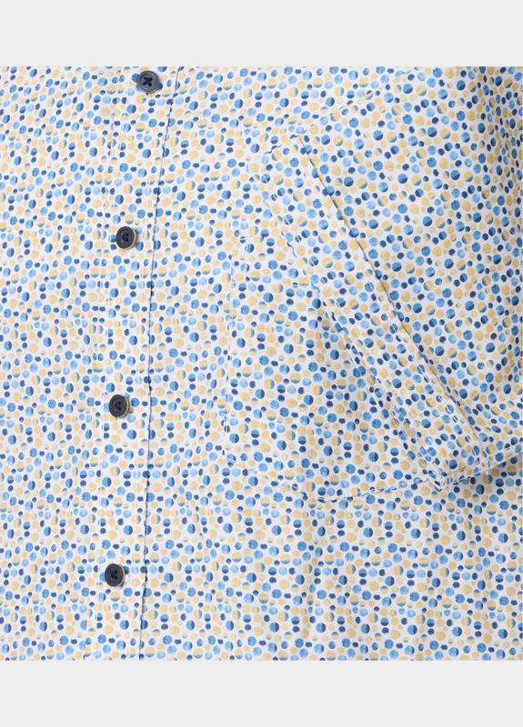 Casamoda Casual hemd korte mouw Geel B.D. Casual Fit 1/2Arm 126130301/500