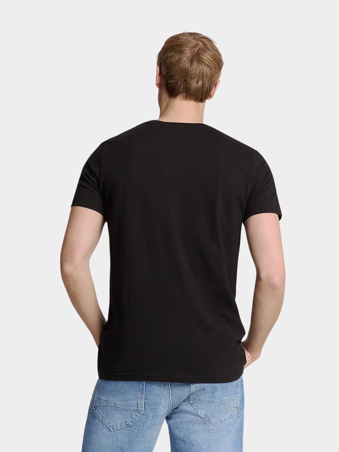 No Excess T-shirt korte mouw Zwart T-Shirt Crewneck Solid Basic N3401D/020