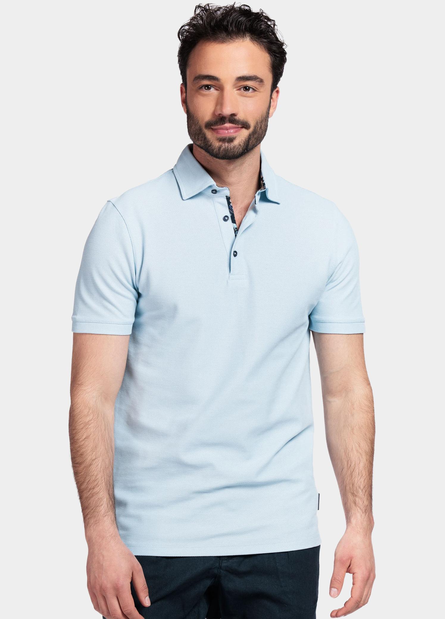 Giordano Polo heren Blauw Cortona short sleeve polo Pla 516598/61
