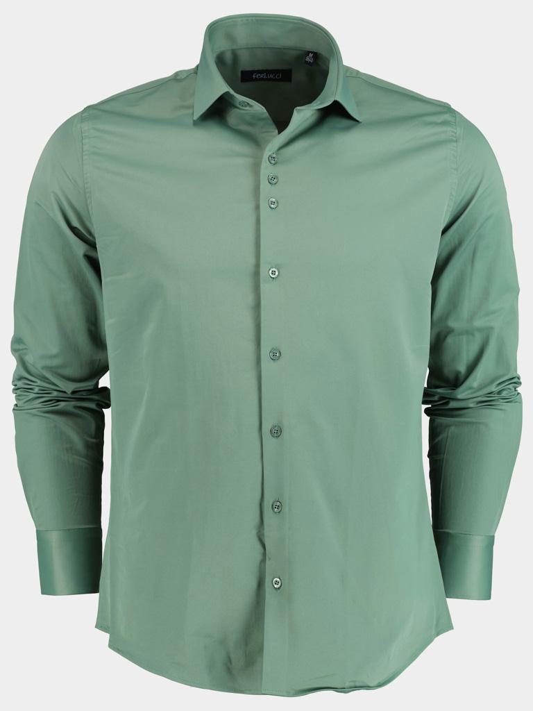 Ferlucci Casual hemd lange mouw Groen  Napoli/Army