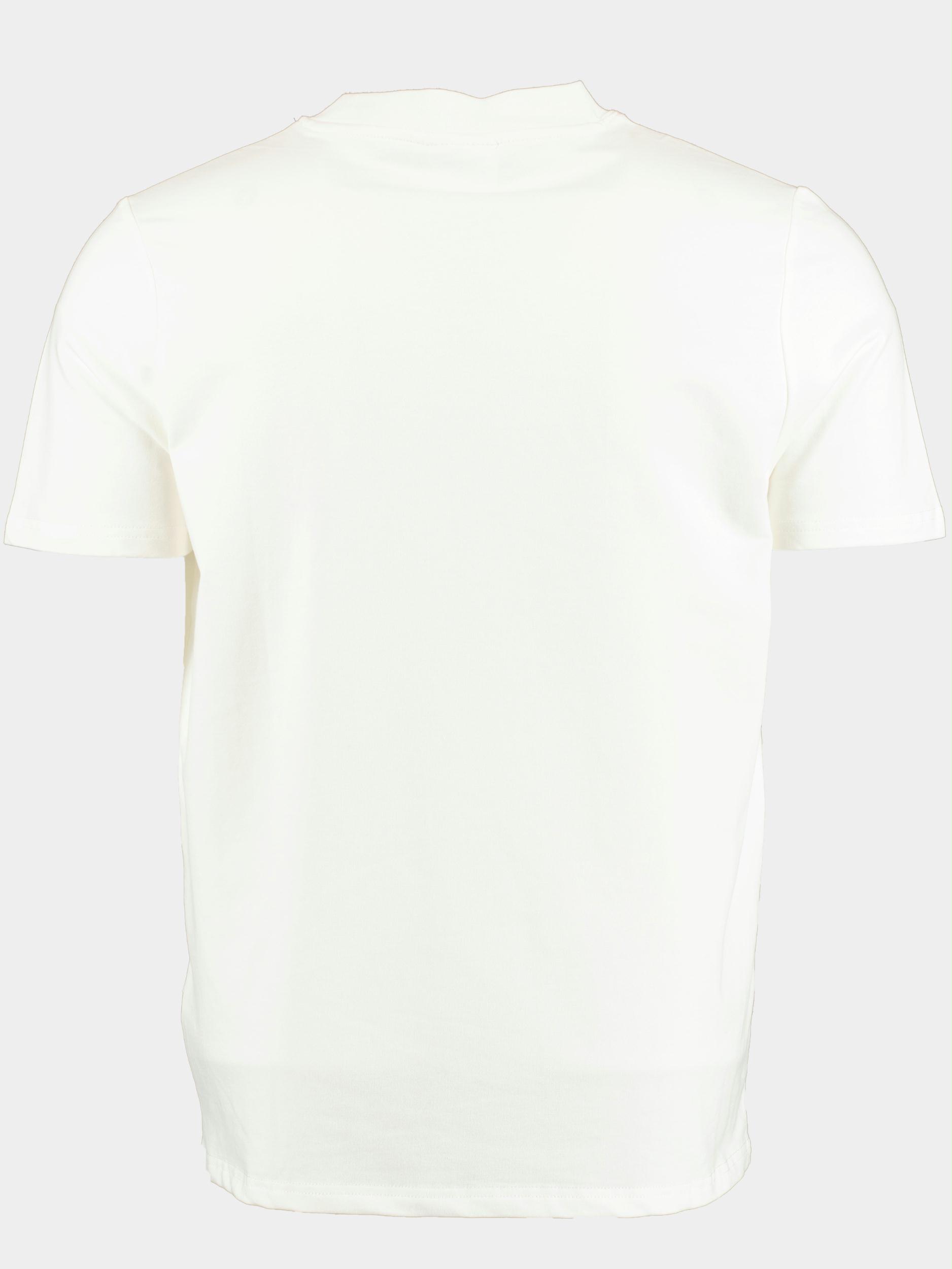 Supply & Co. T-shirt korte mouw Beige Basic Tee With Chestlogo 23108BA07/150 off-white
