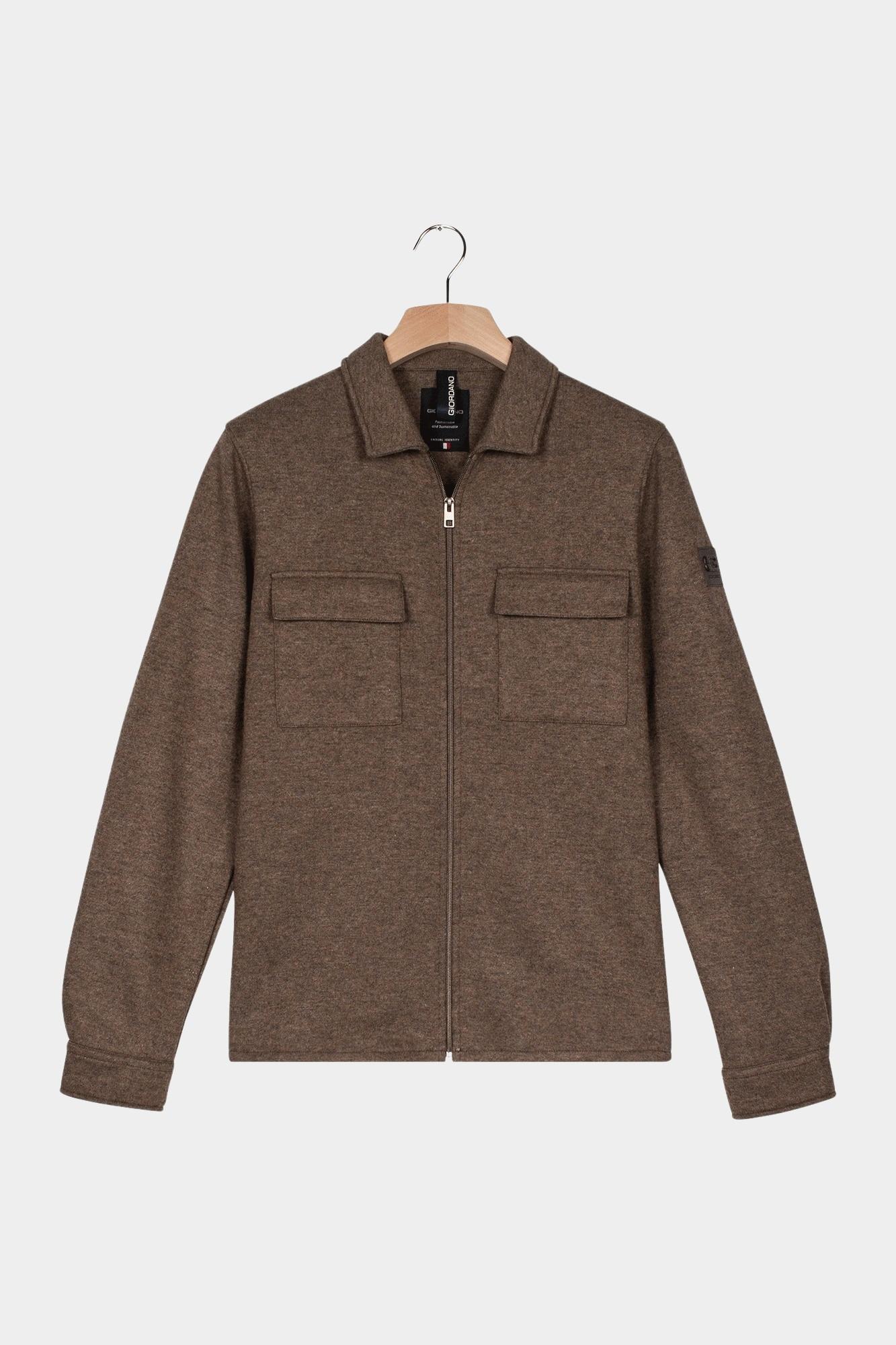 Giordano Overshirt Bruin Carissio Full Zip Overshirt K 527517/80