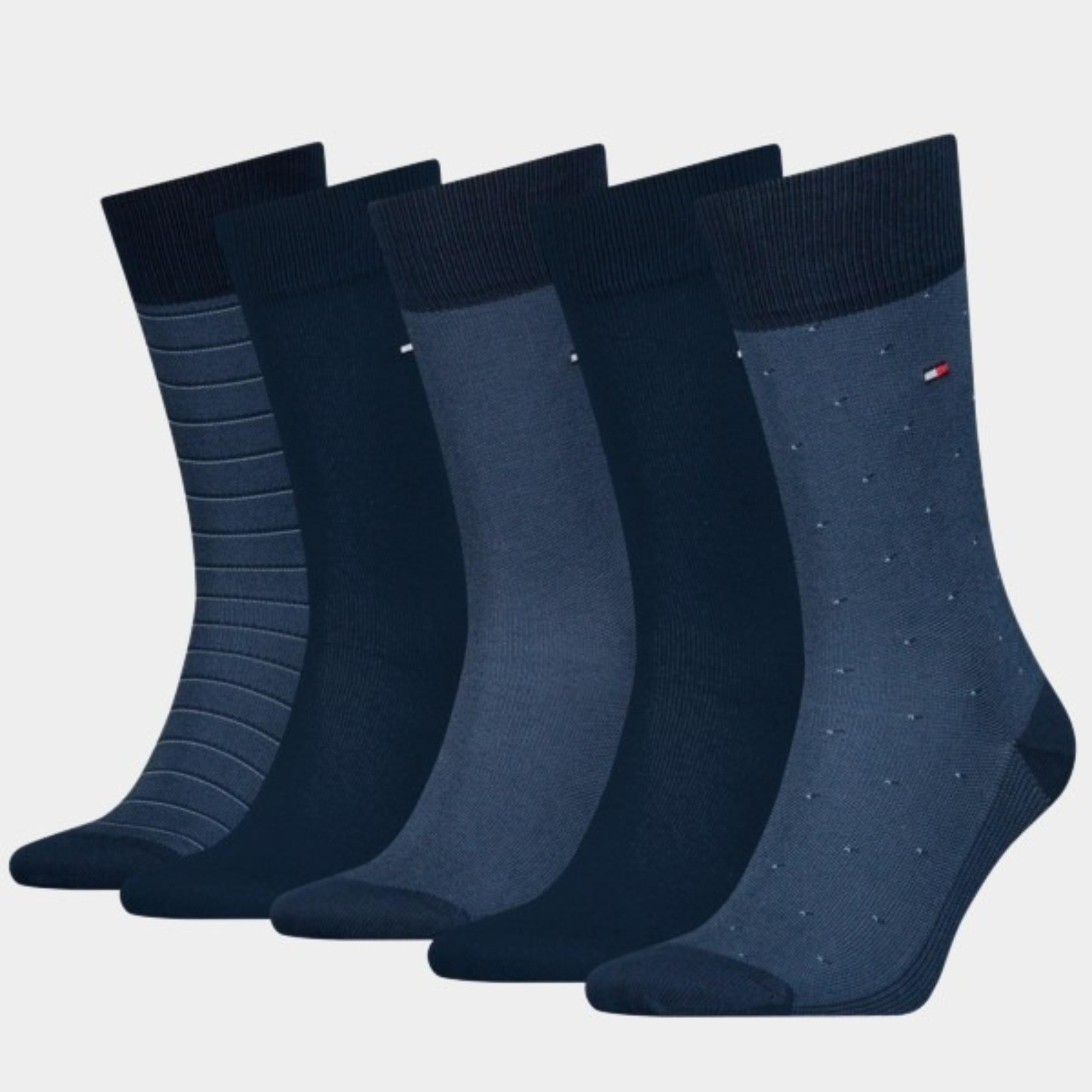 Tommy Hilfiger Cadeaubox Sokken Blauw 5p Giftbox Birdey 701224442/001