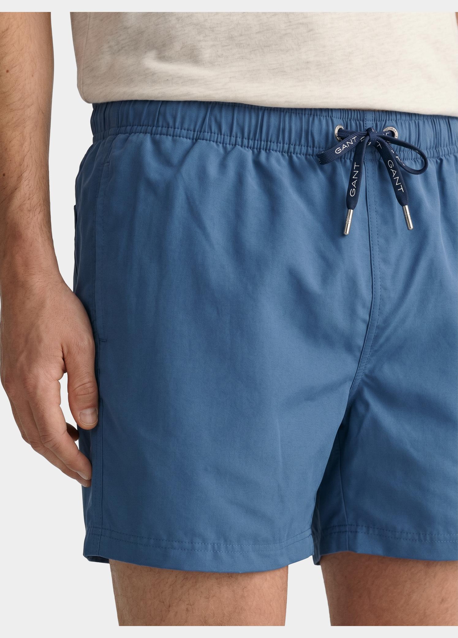 Gant Zwembroek Blauw Sneldrogende zwemshort met lo 920006500/442