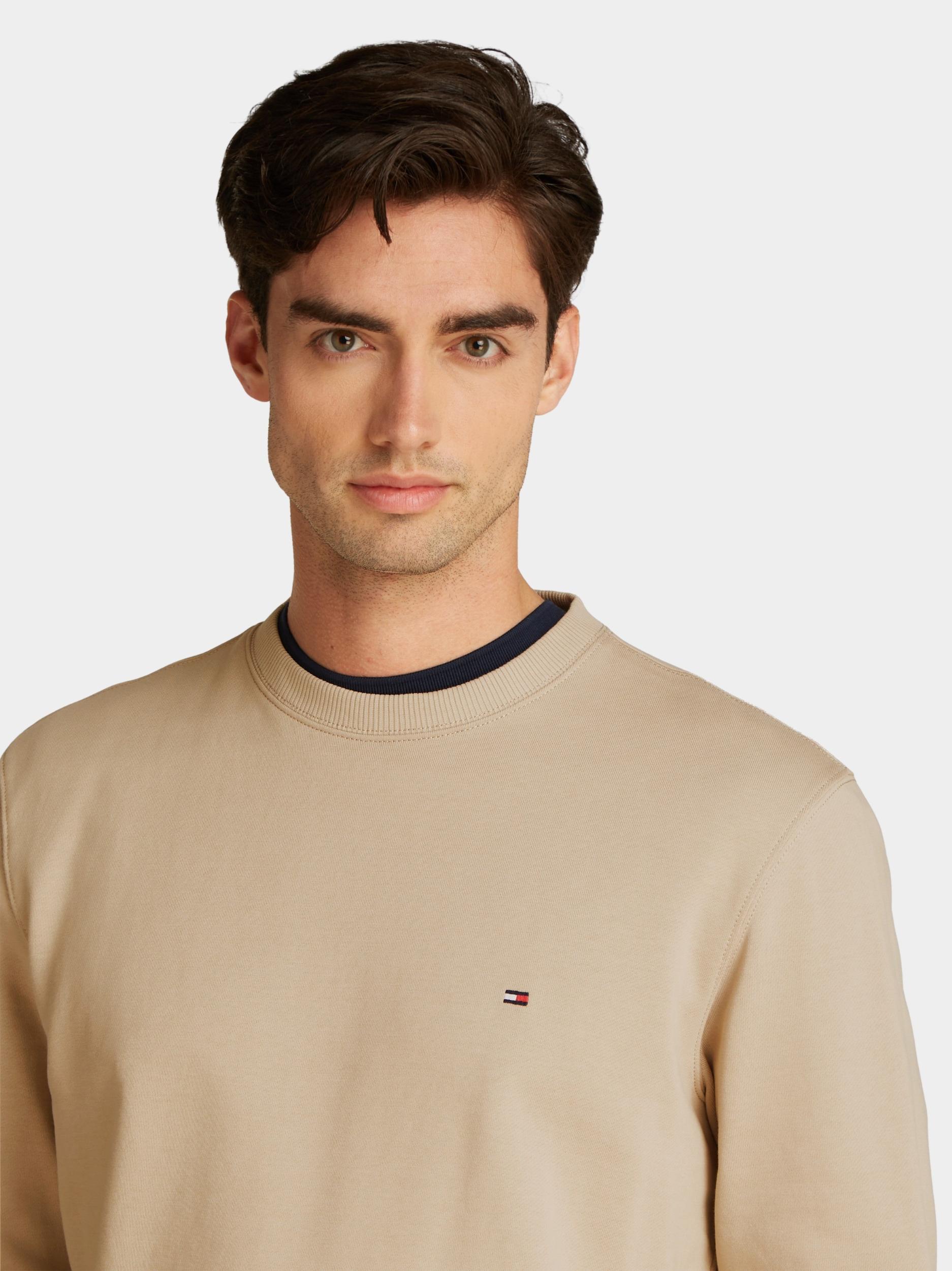 Tommy Hilfiger Pullover Beige Essential Terry Crewneck MW0MW37237/RBT
