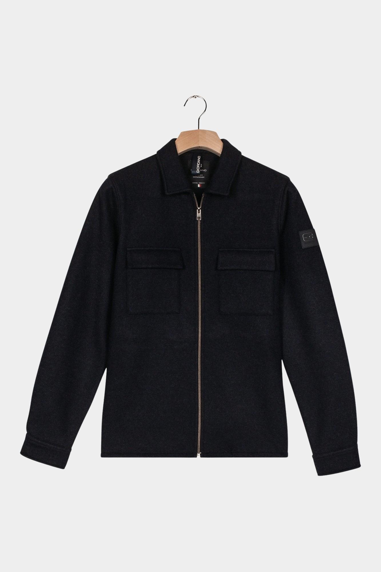 Giordano Overshirt Blauw Carissio Full Zip Overshirt K 527517/60