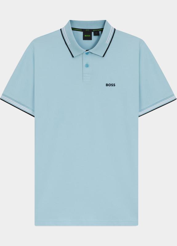 BOSS Green Polo korte mouw Blauw Paul 10255848 01 50506193/455