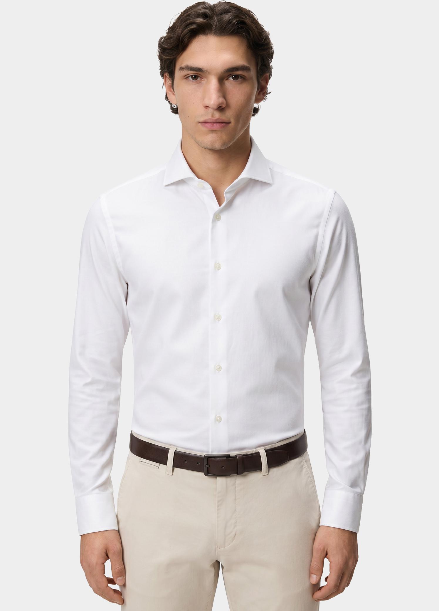 Profuomo Zakelijk overhemd heren Wit Hux PP2H00008/D