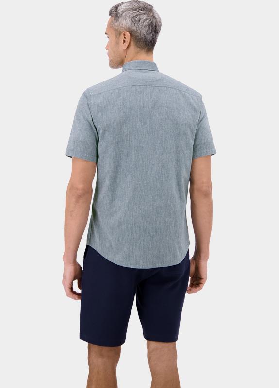 Lerros Casual hemd korte mouw Blauw  2642025/473