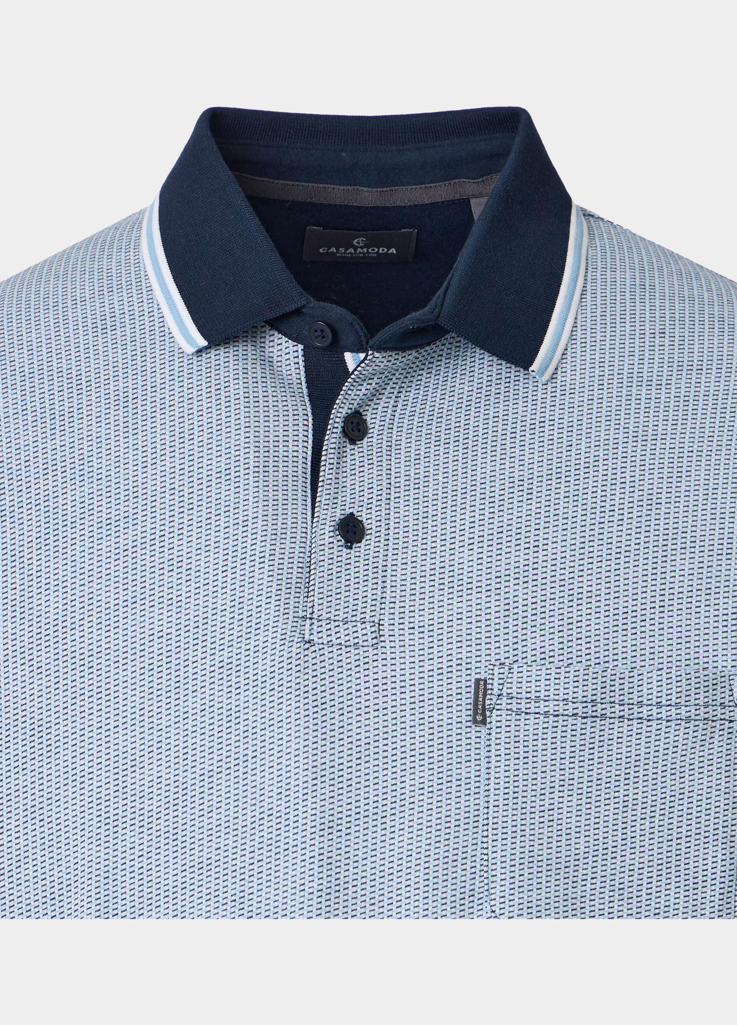 Casamoda Polo korte mouw Blauw Polo 126320131/118