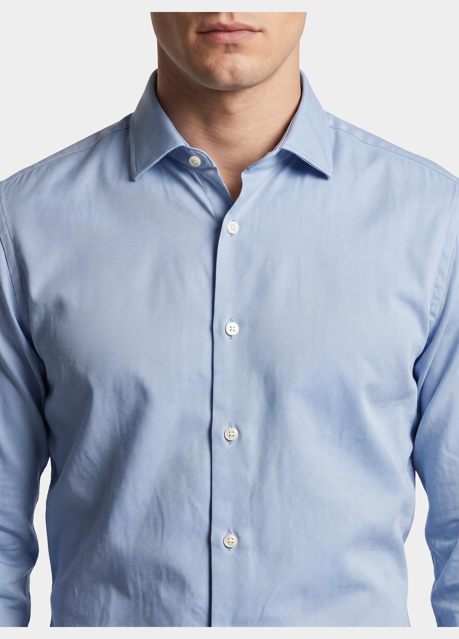 Born With Appetite Overhemd heren Blauw Wyatt Fake Indigo Shirt Ws Ls BWA26307WY16/4020