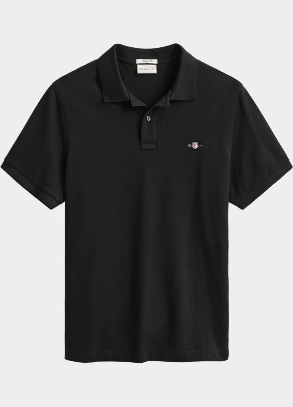 Gant Polo heren Zwart REG SHIELD SS PIQUE POLO 2210/005