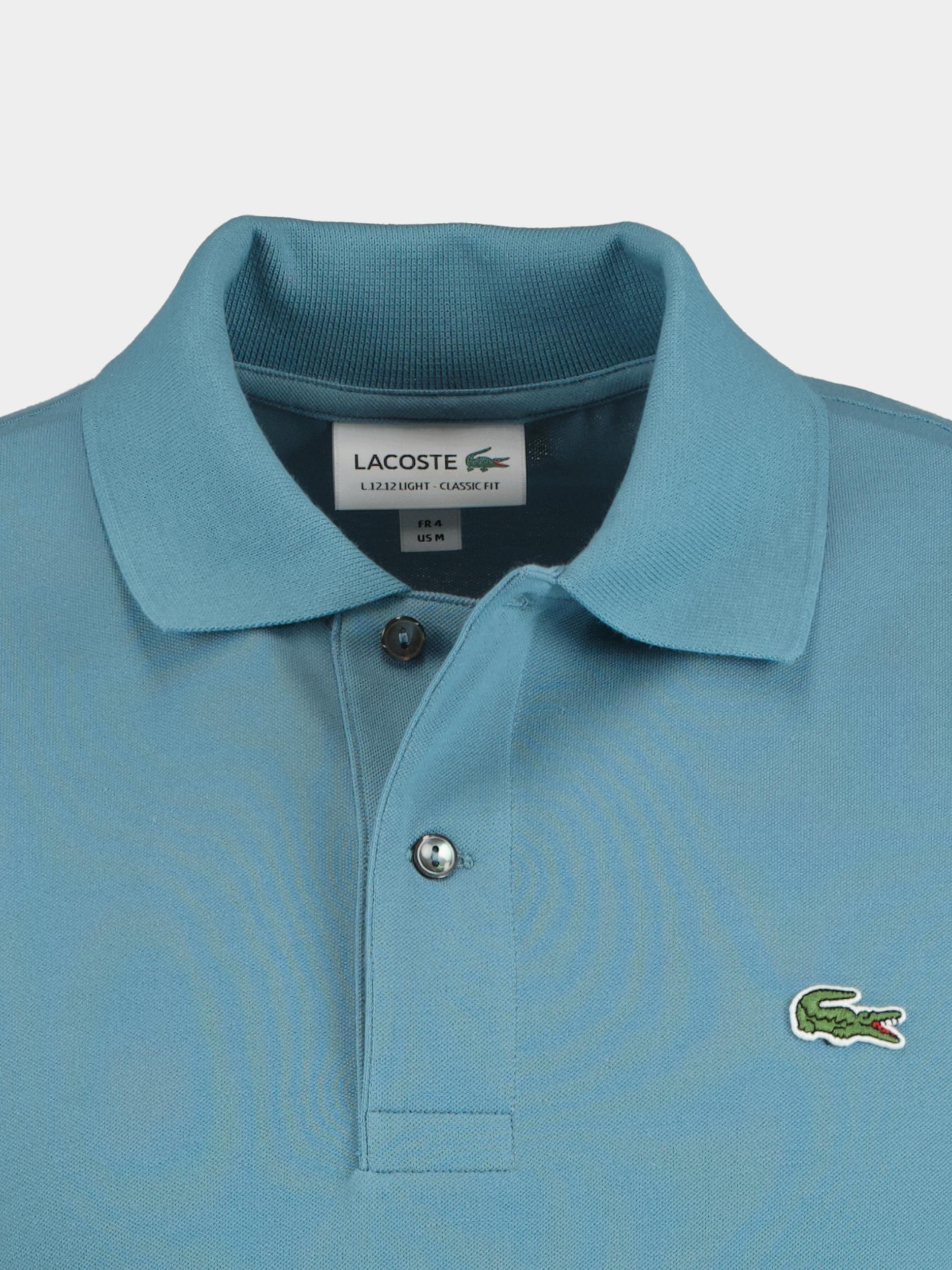 Lacoste Polo korte mouw Blauw Light piqué PH9851/HD9