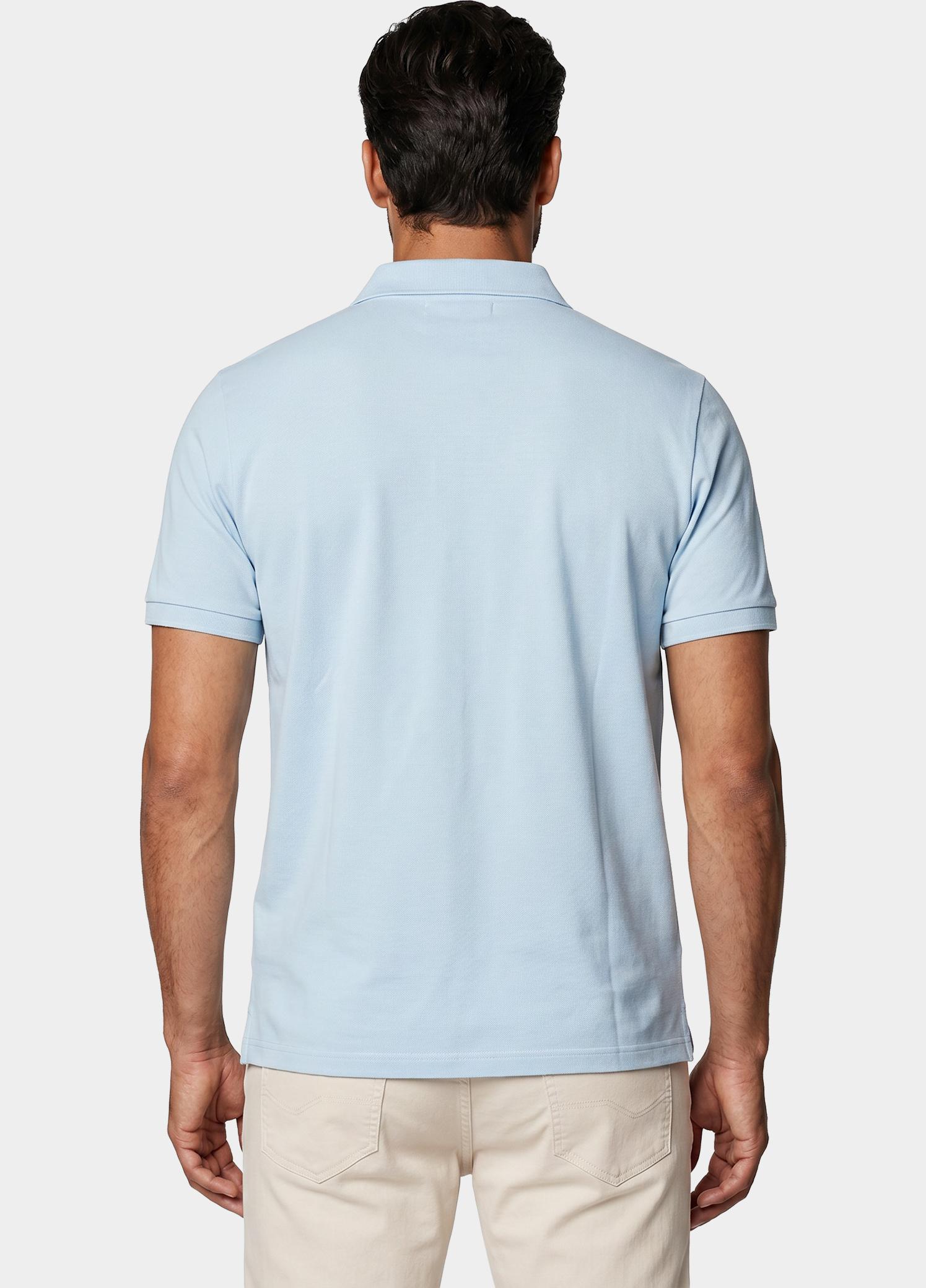 Born With Appetite Polo heren Blauw Arto Polo BWA25108AR22/210 light blue