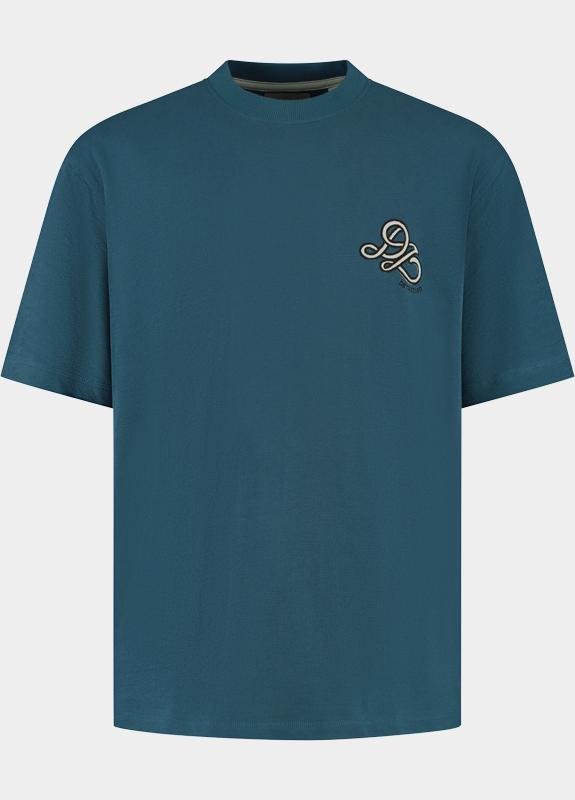 Dstrezzed T-shirt korte mouw Blauw Lasse Graphic Tee 203524/621