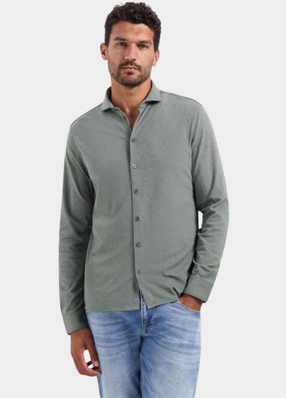 No Excess Casual hemd lange mouw Groen  N4180/124