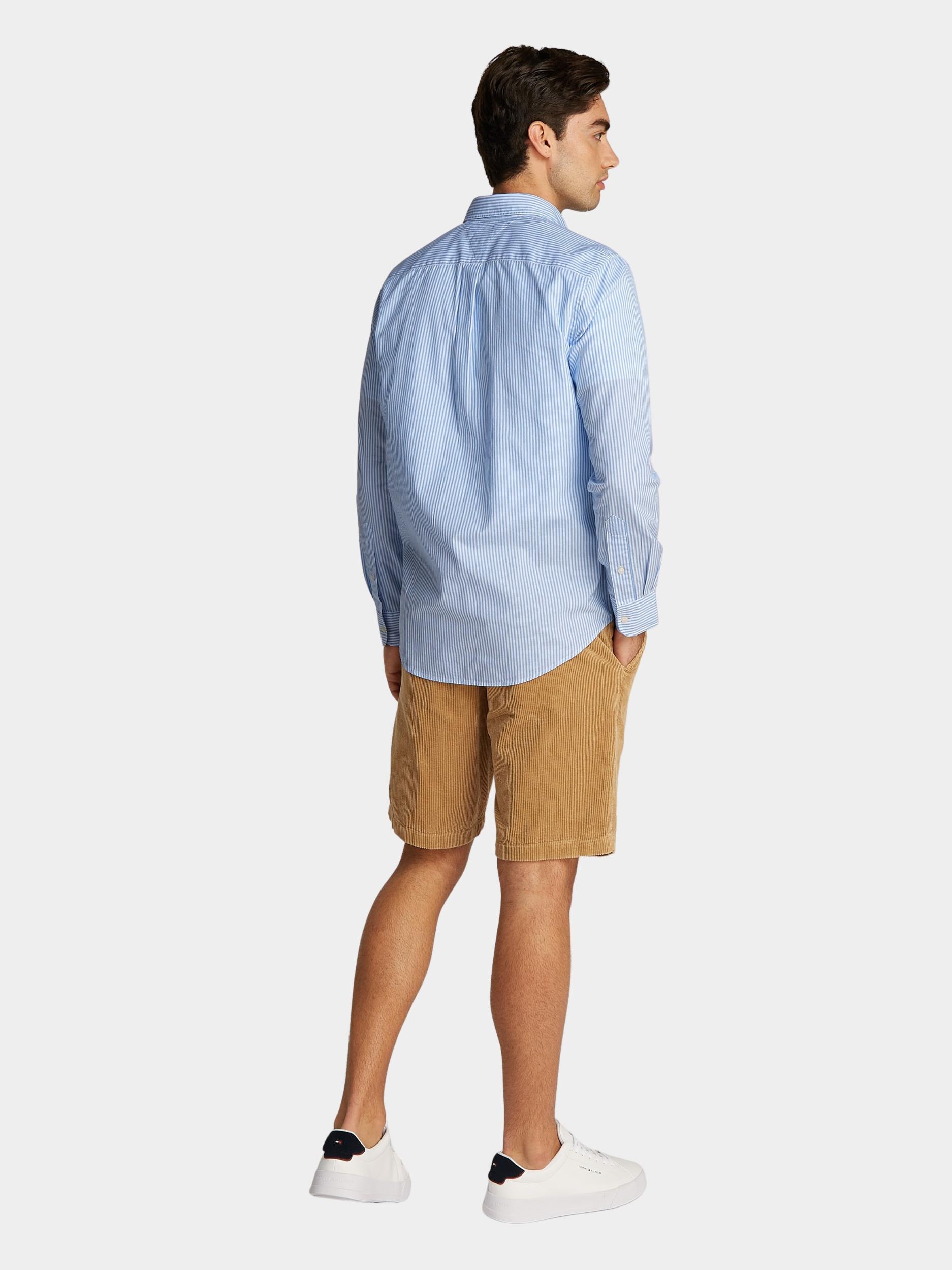 Tommy Hilfiger Casual hemd lange mouw Blauw Flex Poplin Classic STP RF Shi MW0MW37549/0A7