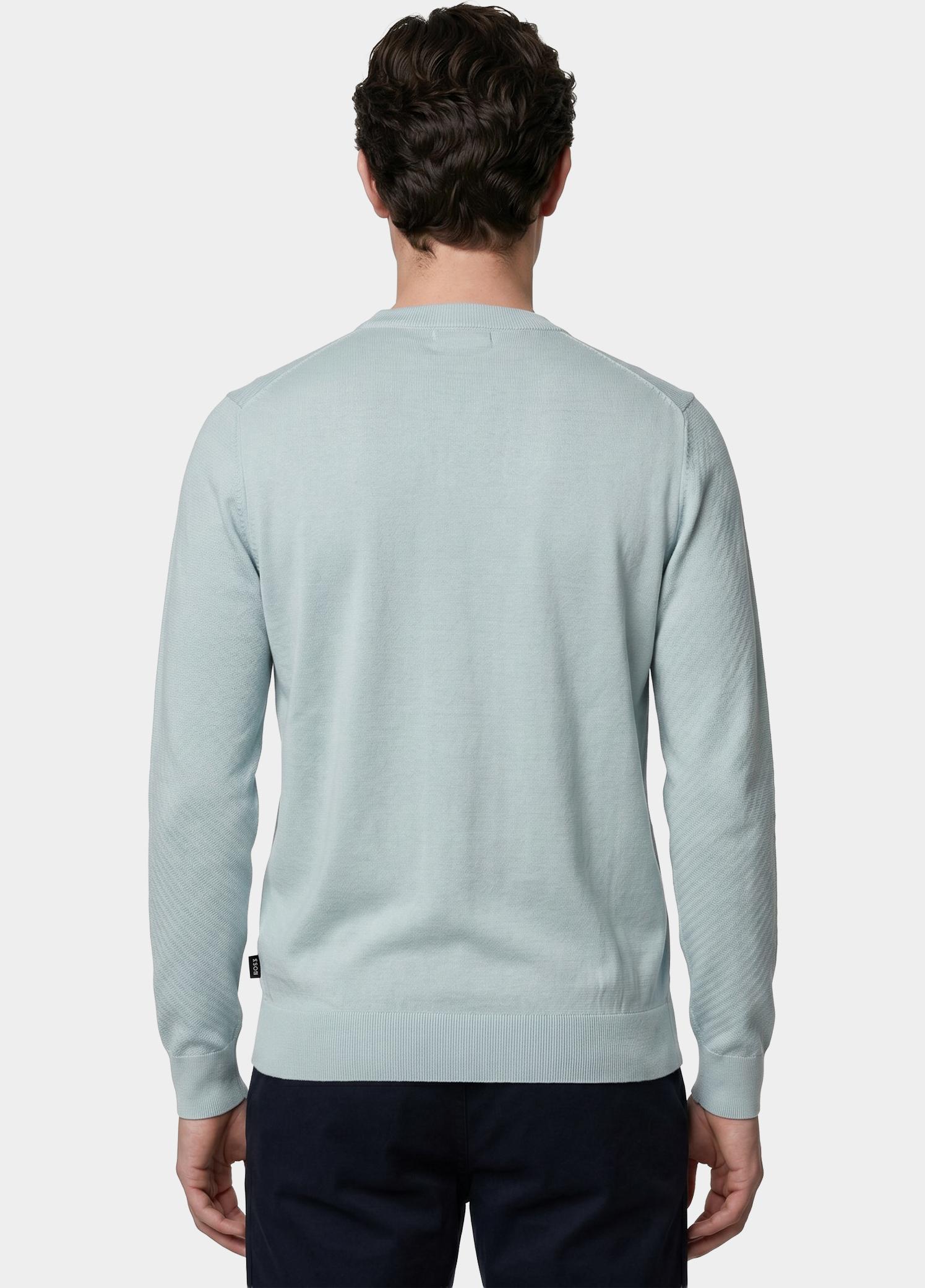 BOSS Black Polo lange mouw Blauw H-Lofranco 10280726 01 50565565/499