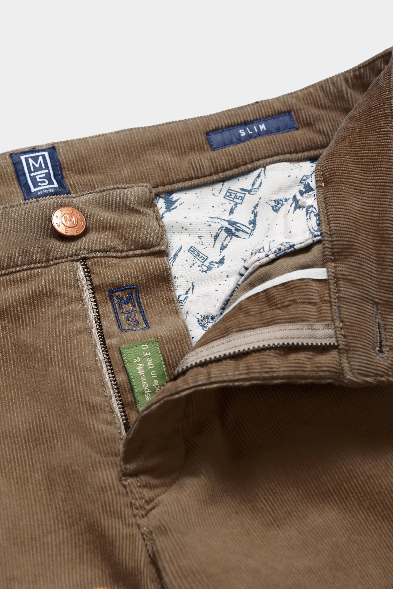 Meyer Katoenen 5-Pocket Bruin M5 Slim Art.2-6180 3612618000/32