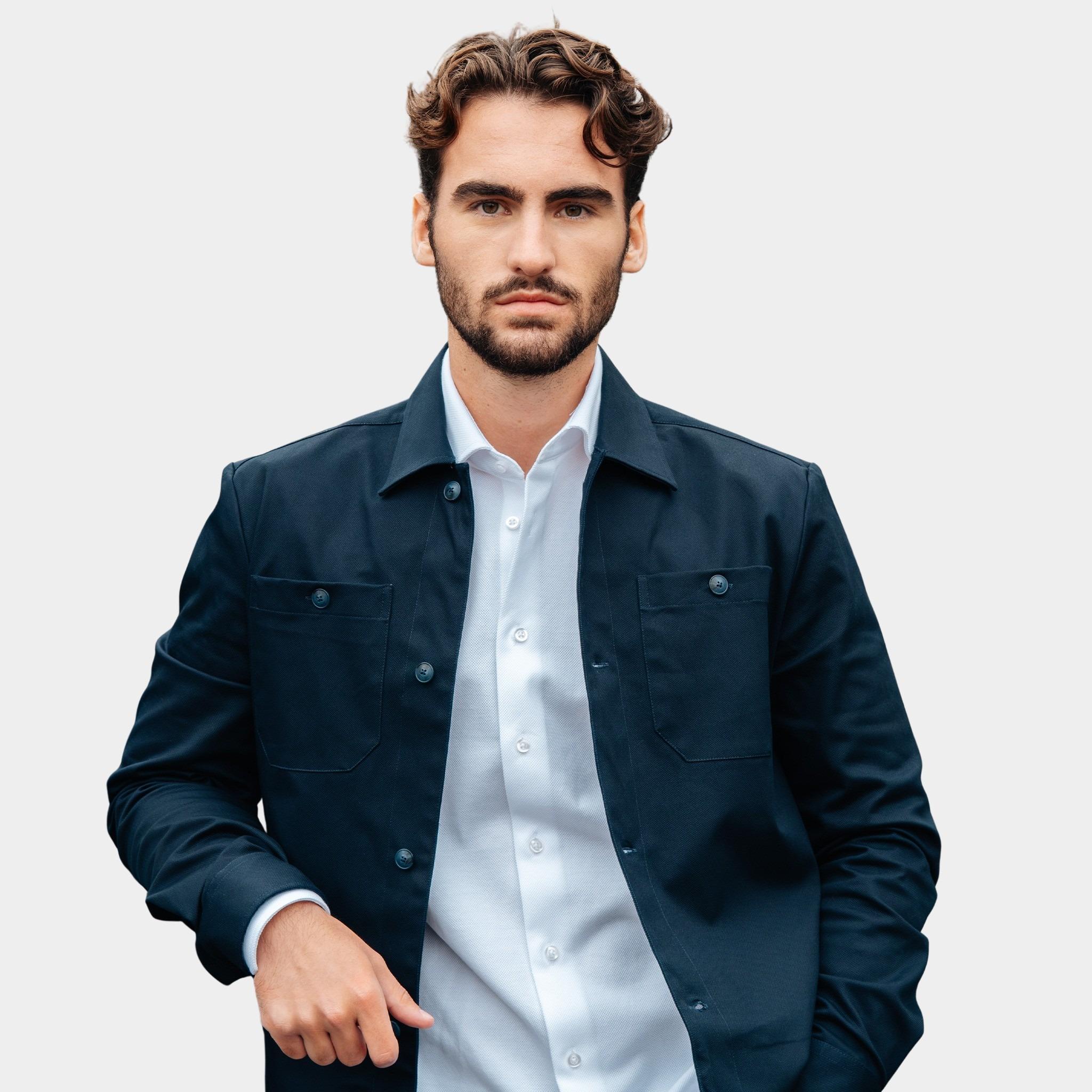 Ledub Overshirt Blauw O5 0315508/190-285-180