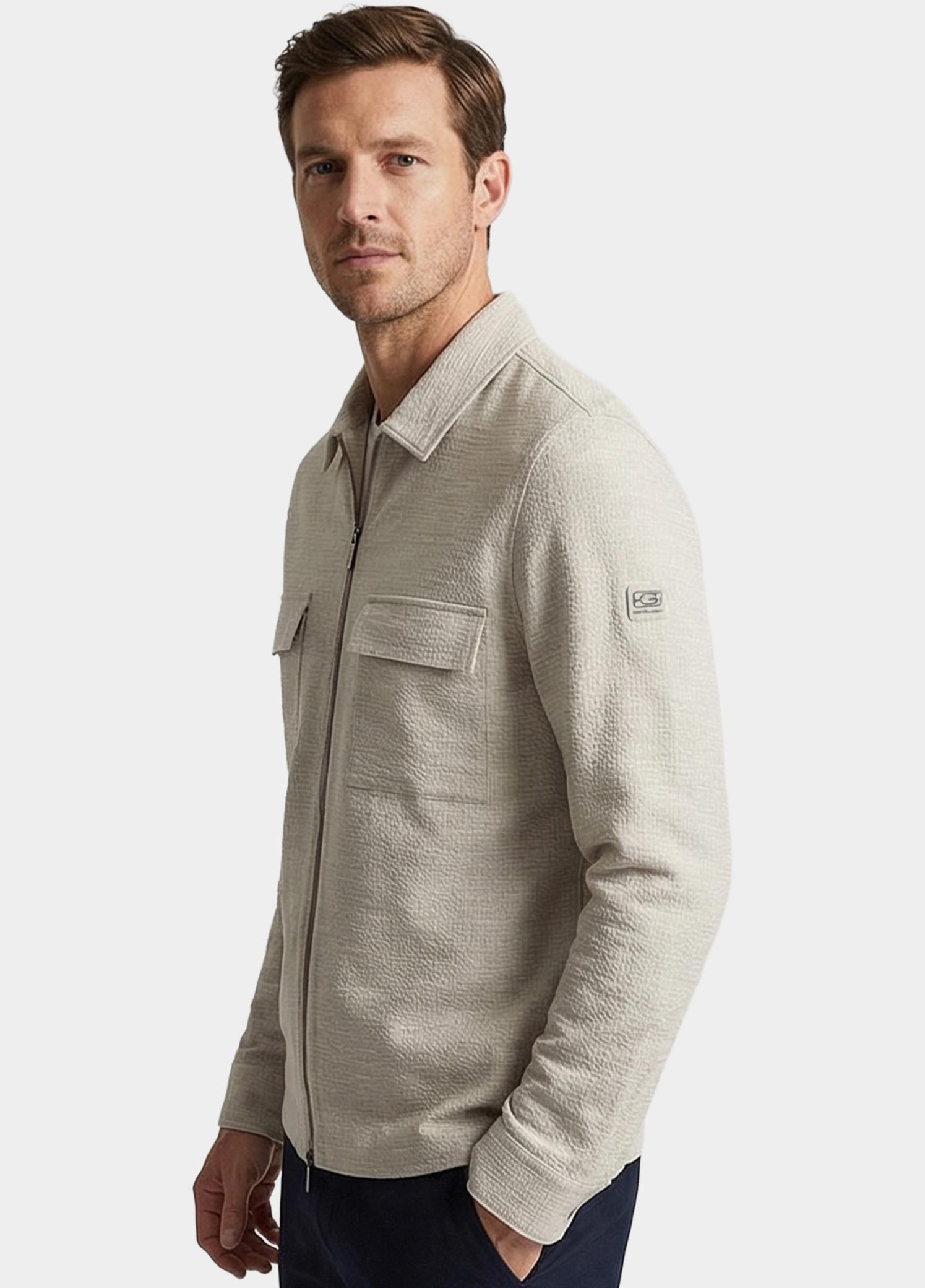 Giordano Overshirt Grijs Vercelli Full Zip Overshirt T 617505/91
