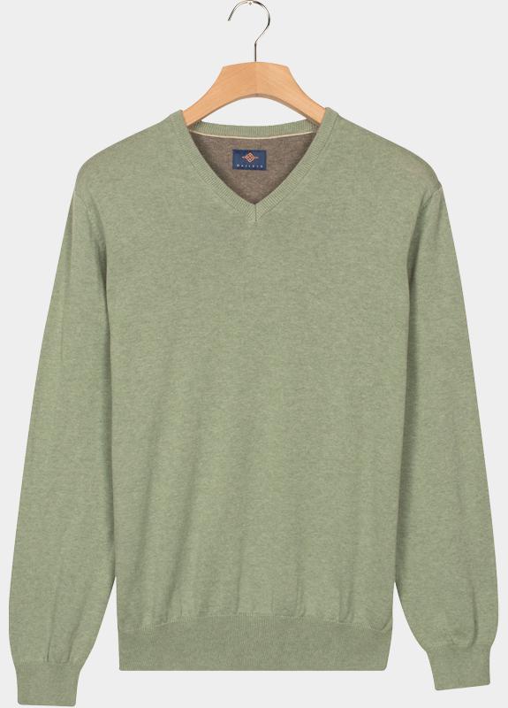 Baileys Pullover Groen V-Neck Pullover 12gg, single 528100CCT-3/725