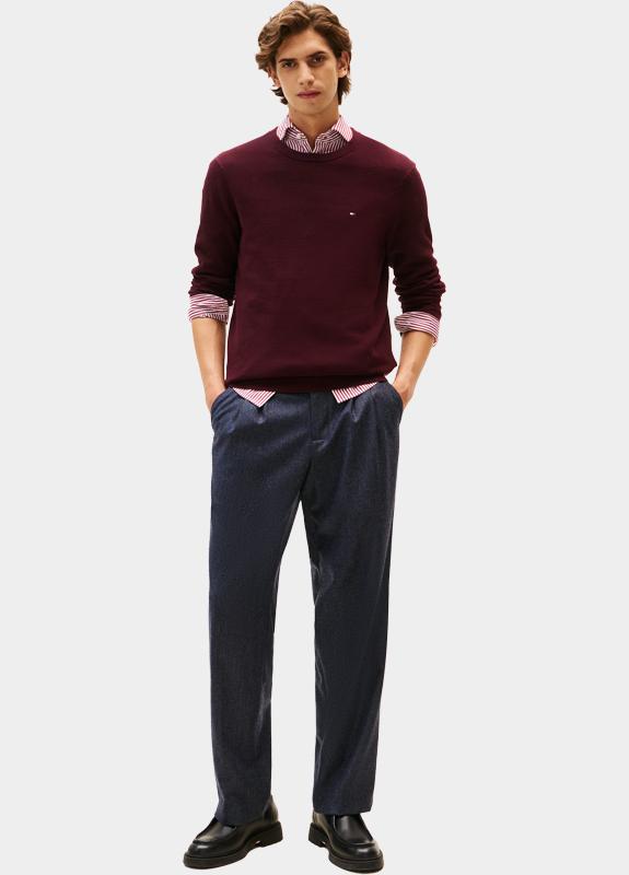 Tommy Hilfiger Pullover Rood ESSENTIAL STRUCTURE CREW NECK MW0MW36347/XIH