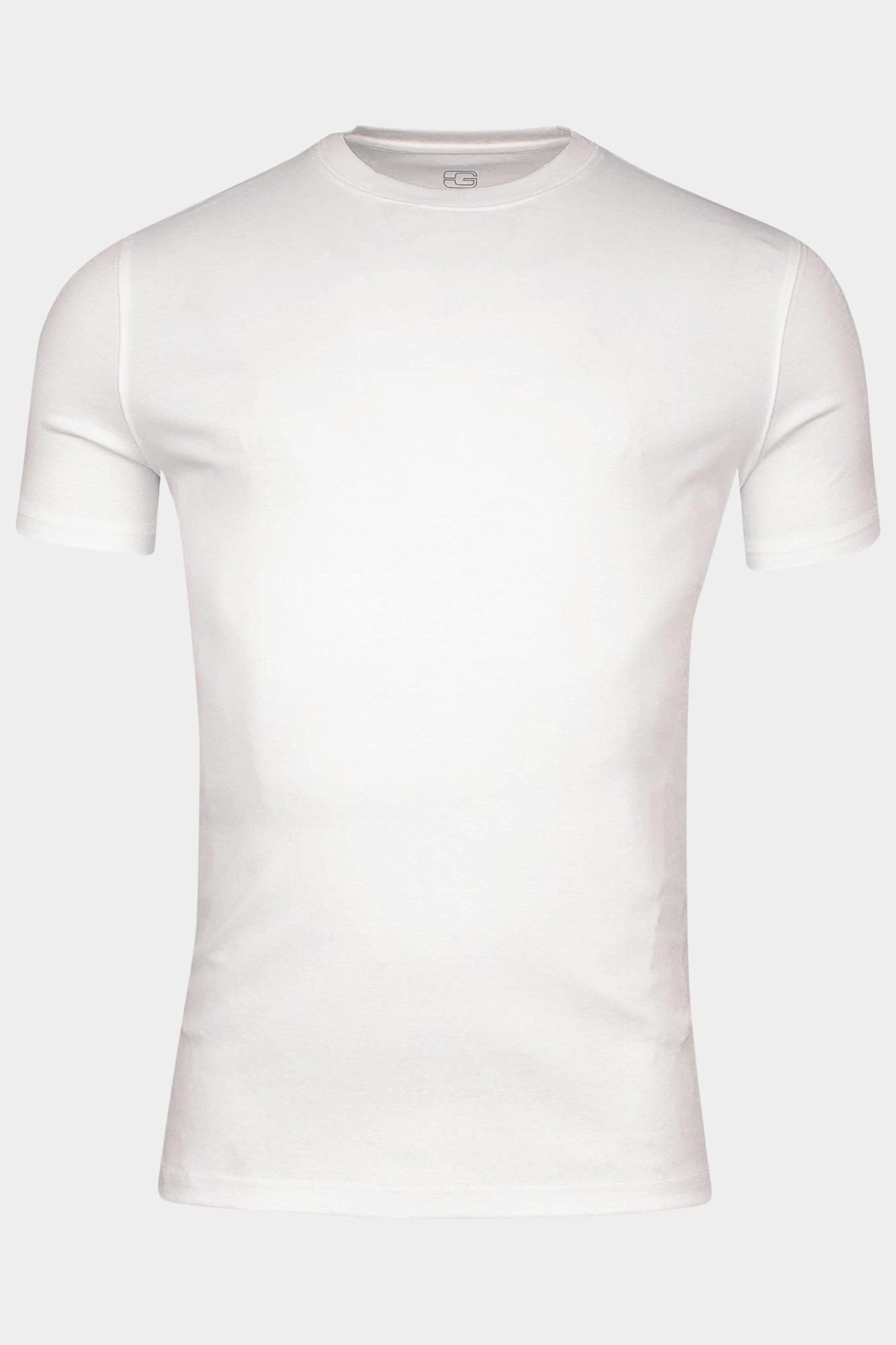 Giordano T-shirt korte mouw Wit Luca short sleeve tee Liquid 515078/10