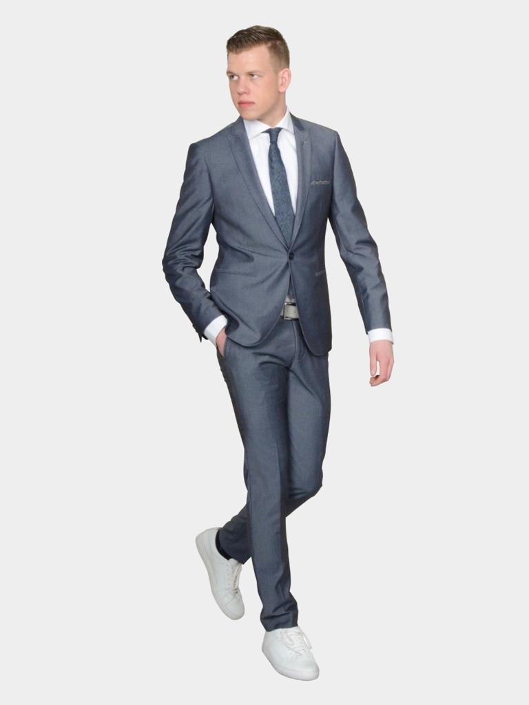 Born With Appetite Pak Blauw Sneaker Suit Super Slim Fit BWA181029SN97/226