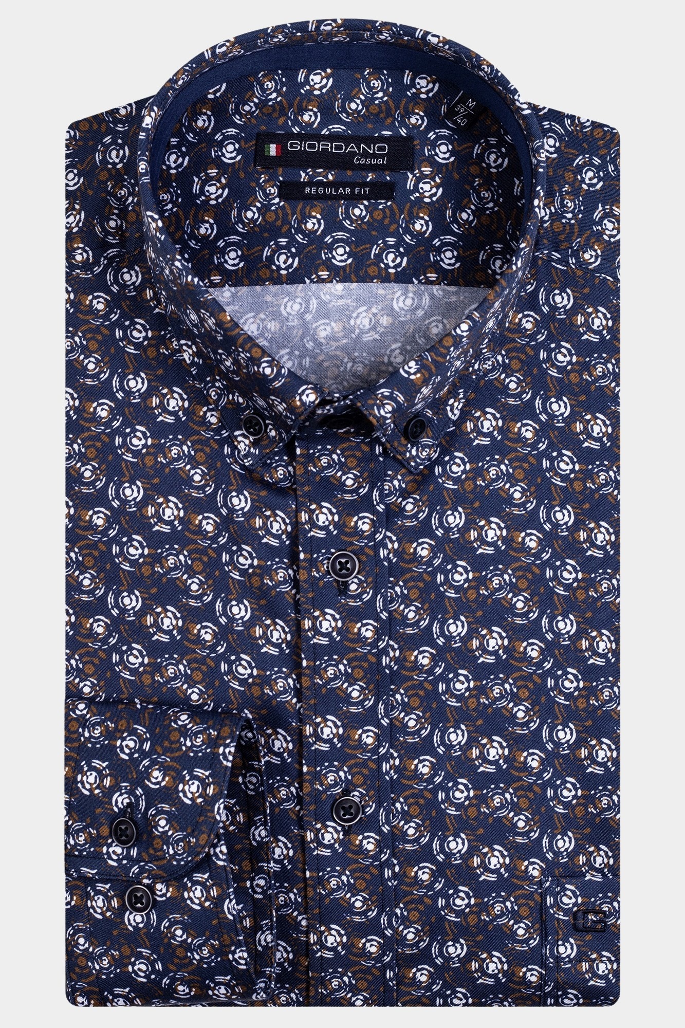 Giordano Casual hemd lange mouw Beige Ivy 327012/81