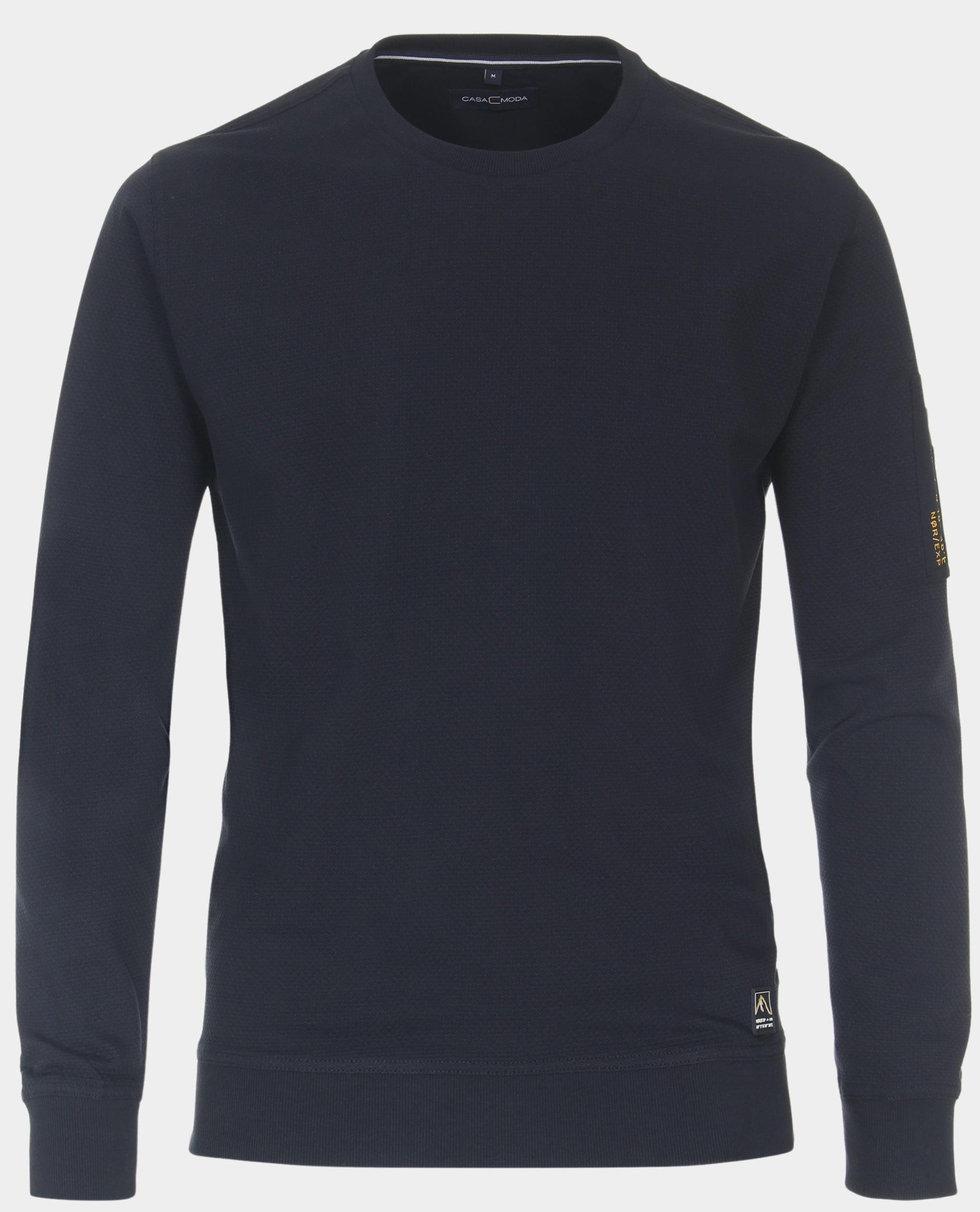 Casamoda Sweater Blauw Sweatshirt, O-Neck 434103500/105