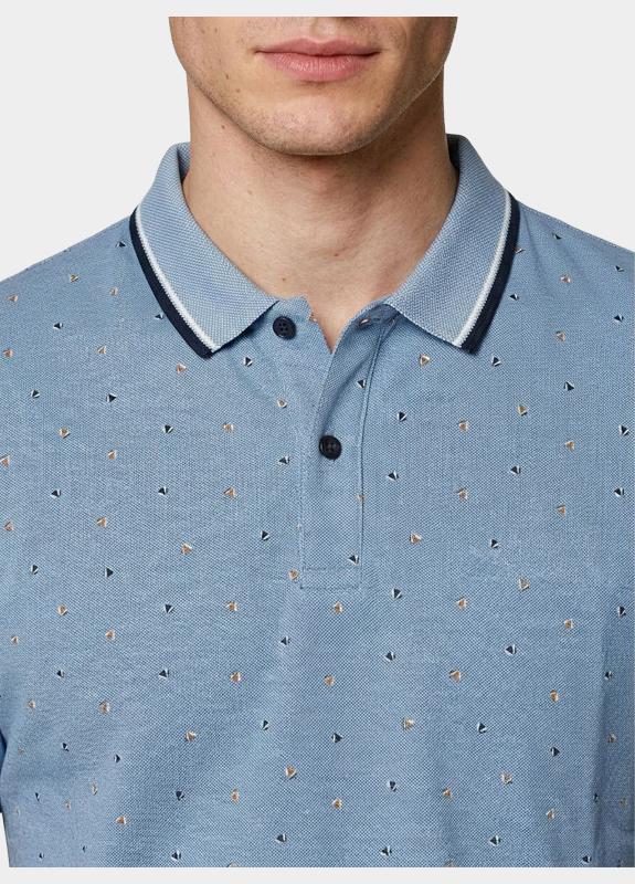 Commander flag Polo heren Blauw  214008408/642