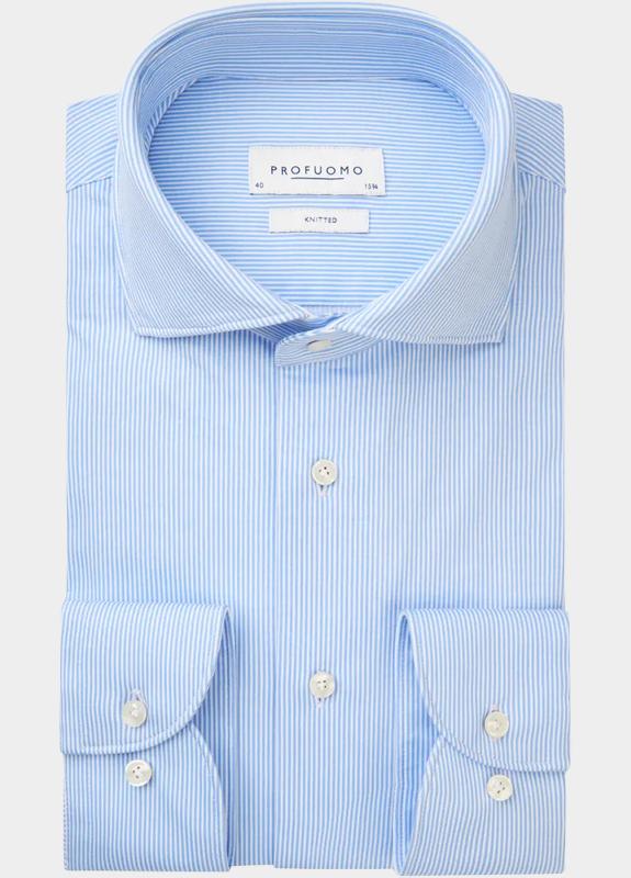 Profuomo Business hemd lange mouw Blauw  PPVH10038A/M