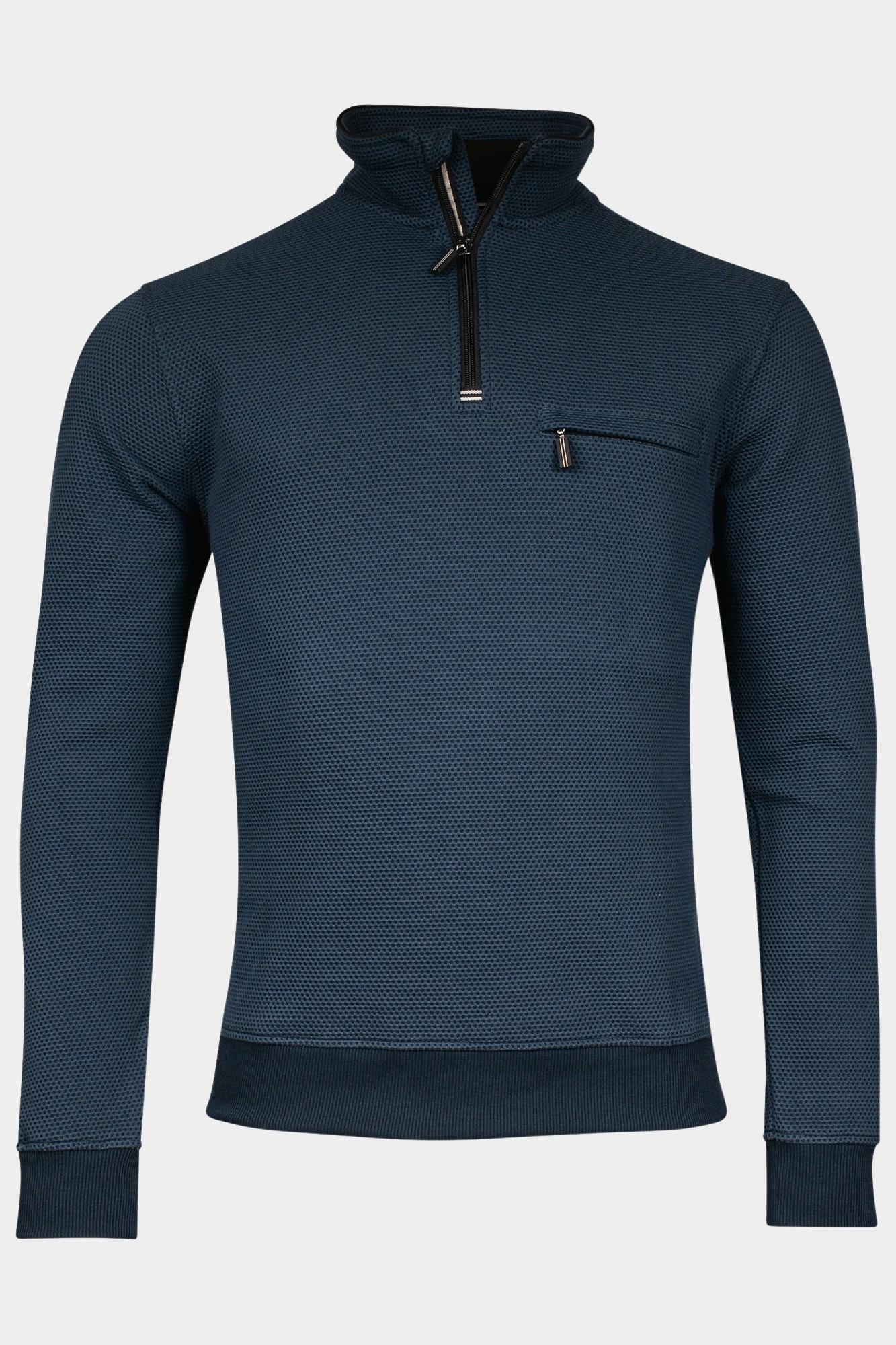 Baileys Half Zip Blauw Sweatshirt 1/2 Zip 423193/67