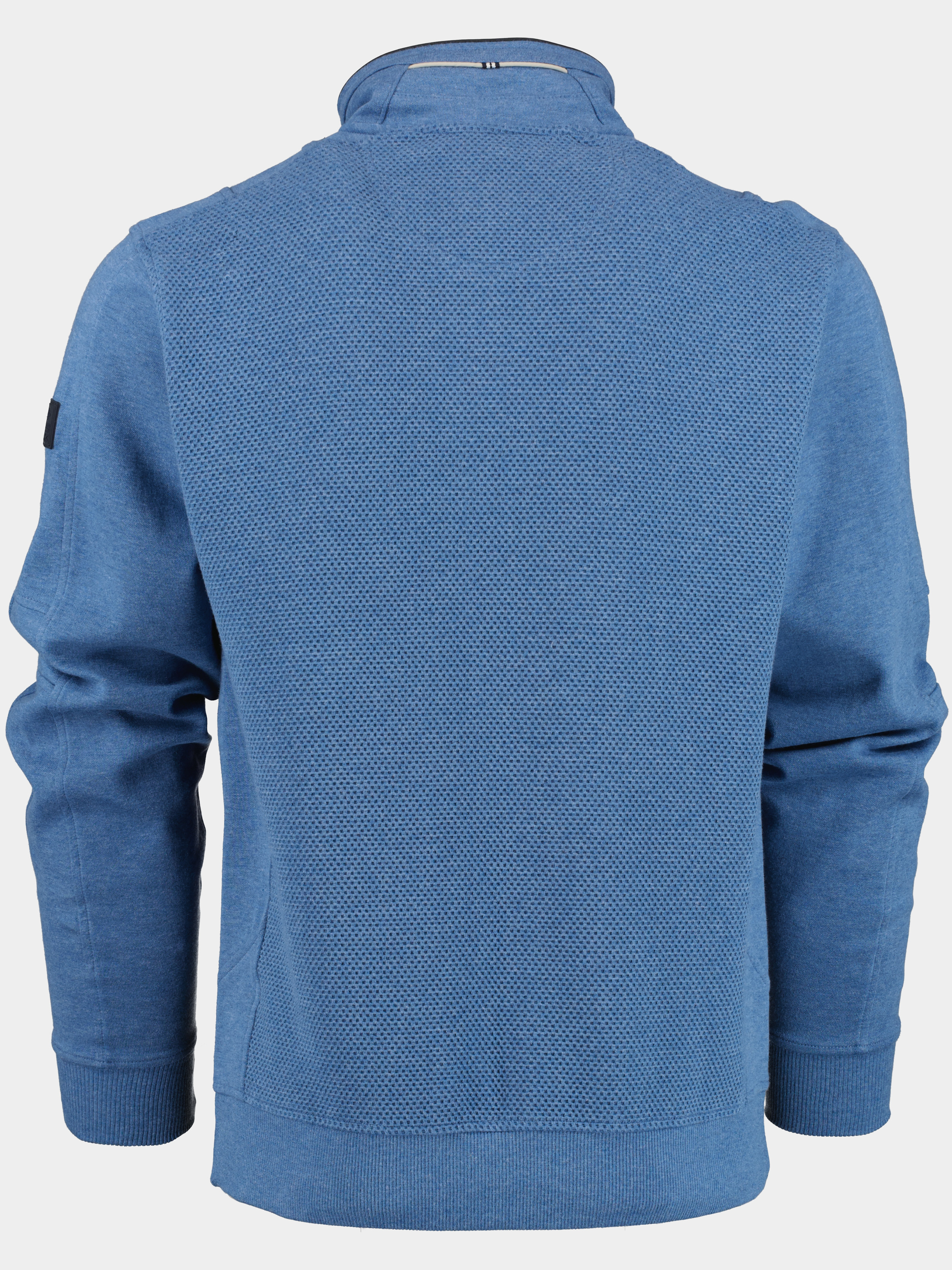 Baileys Vest Blauw Sweat cardigan zip 312216/635