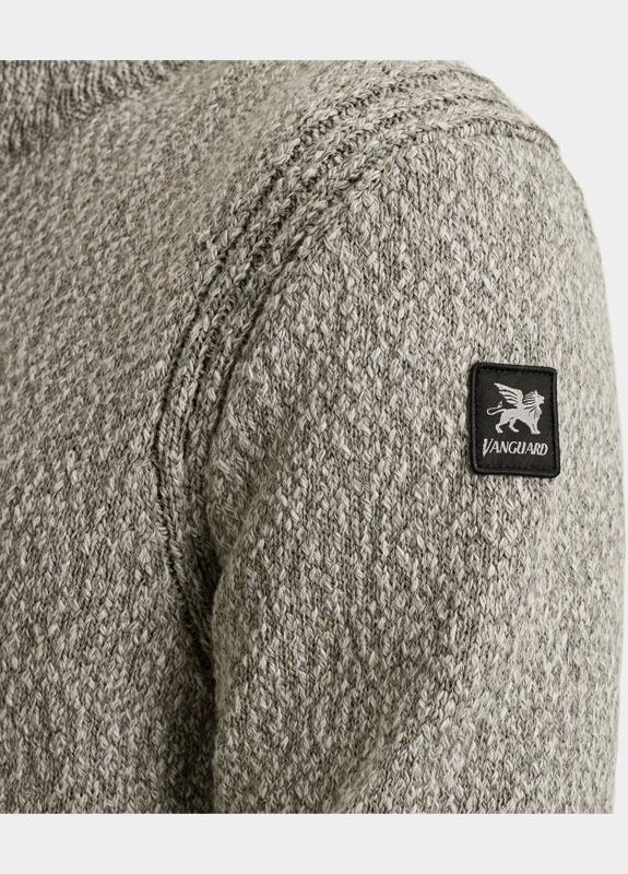 Vanguard Half Zip Grijs Half zip collar cotton slub VKW2511348/9161