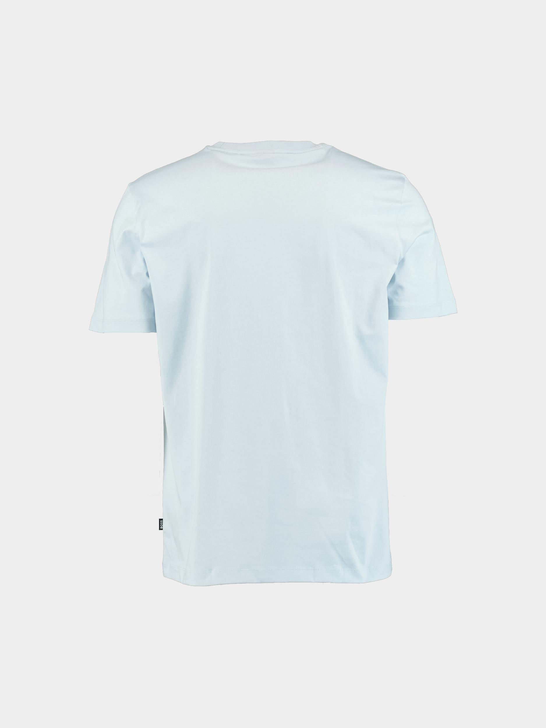 BOSS Black T-shirt lange mouw Blauw Thompson 01 10241525 01 50468347/454