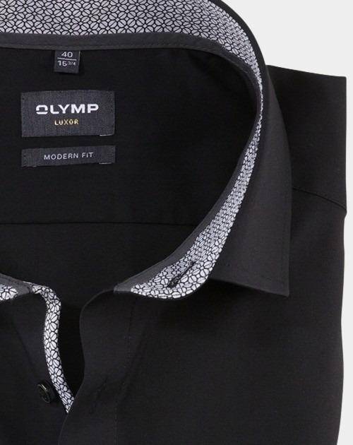 Olymp Business hemd lange mouw Zwart Luxor 074364/68