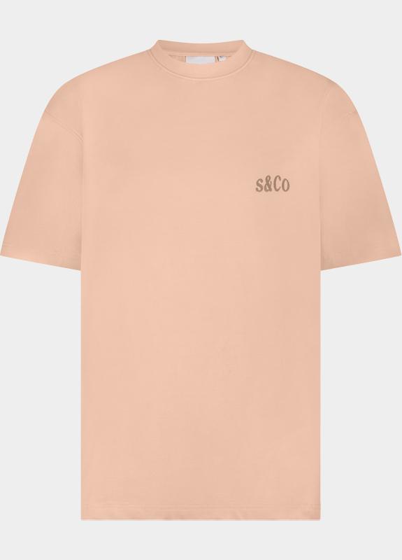 Supply & Co. T-shirt korte mouw Oranje Cooper T-shirt With Backprint SCO26118CO05/8003