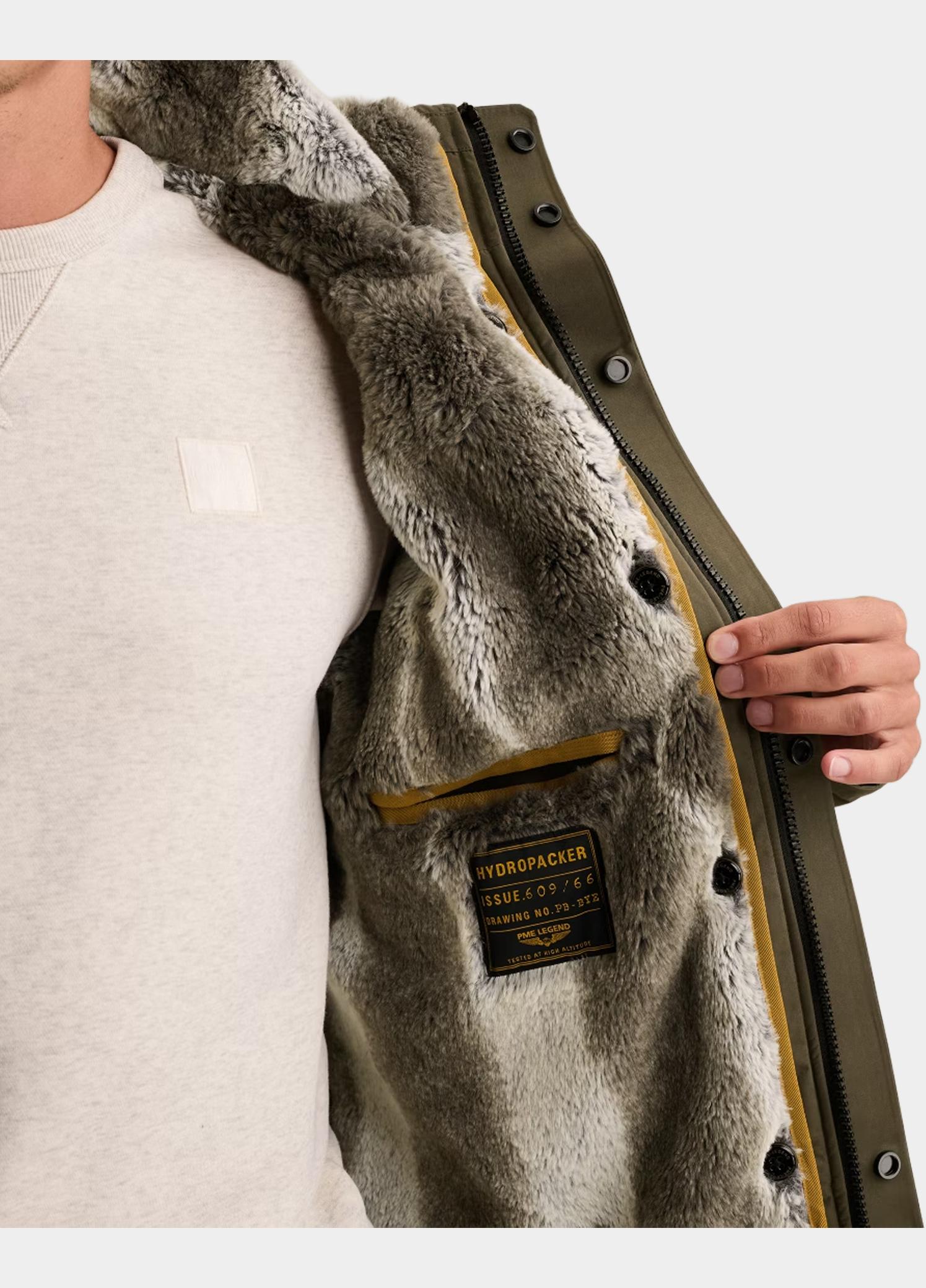 PME Legend Winterjas heren Groen Semi long jacket HYDROPACKER PJA2609166/8039