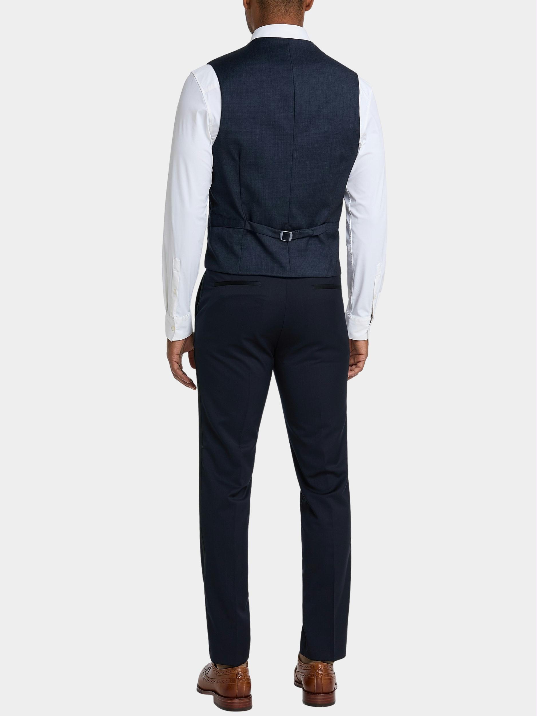 Club of Gents Gilet Mix & Match Blauw WesteWaistcoat CG Philipp-ST .S